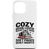 Maine Coon Cat Mom Book Lover Vibes Custodia per iPhone 13 Pro Max Cozy Book Lover Maine Coon Mamma Soft Pages Quiet Nights