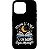 Night Reading Mom Moon Reader Book Lover Custodia per iPhone 16 Pro Moon Reader Book Mom Beyond Midnight Reading