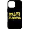 Florida Cities Custodia per iPhone 16 Pro Max Souvenir di Miami Florida USA