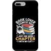 Siamese Cat Mom Book Lover Reading Custodia per iPhone 7 Plus/8 Plus Mamma siamese amante dei libri Solo un altro capitolo con il mio gatto