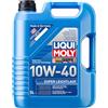 LIQUI MOLY Olio motore Leichtlauf 10W-40 Olio parzialmente sintetico 5 L Compatibilità con RENAULT Clio III Hatchback BR0/1, CR0/1 CLIO II BB0/1/2, CB0/1/2, PEUGEOT 206 2 volumi/Coda spiovente 2A/C