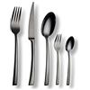 Echtwerk EW-BS-3010S - Set di posate da tavola Avelino/Shiny Black Edition, 30 pezzi, per 6 persone, in acciaio INOX 18/10 lucido, con scatola per riporle, in acciaio 18/10, colore: nero