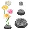 Milifox Kenzan per Ikebana,3 Pezzi Rana per Ikebana,Base per Composizioni Floreali,Decorazione di Vasi,Piante e Arredamento Domestico,Rotonda