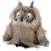 sigikid Miss Night Owl Kikeriki, Kuscheltier, Stofftier, Schmusetier, Grau, 27 cm, 42978