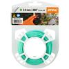 Stihl - Rotolo di Filo per falciatura Rotondo e Silenzioso, 2 mm, 15,3 m, Colore: Verde