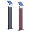 SEAMAID Lampioncino Solare a Pavimento in Alluminio con Sensore di Presenza - LED Luce Bianca 5000°C