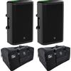 Mackie Thrash215 Coppia Cassa Attiva Diffusore 15" 1300w P. + 2 Thrash215 Bag