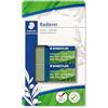 STAEDTLER Gomme fino al 56% naturale e rinnovabile, senza ftalati e lattice, manicotto scorrevole, dimensioni 43 x 19 x 13 mm, 2 gomme verde oliva su carta blister, 526 83BK2