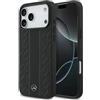CG MOBILE Mercedes Foglie di alloro in pelle compatibile con MagSafe Custodia per iPhone 17 Pro Max (nero)