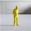 Superstuff Umarell Original Statuetta Pensionato da Scrivania Rosso Giallo Verde