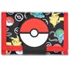 Pokémon Pokemon - Portafoglio con toppa in silicone, regalo di Natale per ragazzi e ragazze, portamonete con cerniera, resistente ed elegante, Rosso, 14 x 8 cm, Casual