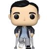 Funko The Office US POP! Figurina in vinile TV Michael in piedi con le stampelle 9 cm FK57396