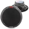Pyle Altoparlanti Marini 16,5 cm 2 Vie, Casse Audio Impermeabili Resistenti Intemperie, Sistema Stereo Esterno 400 Watt, Cono Polipropilene, Gomma Butilica, 1 Coppia Nero, Speaker, Casse