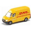 Siku 1085, Furgone postale, Metallo,Plastica, Giallo, Logo DHL, Per uso in vari contesti