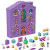 Polly Pocket - Calendario dell'Avvento, Design con Casa Invernale, 4 Piani con 8 Stanze, 25 Sorprese da Scoprire, Giocattolo per Bambini 4+ Anni, HHX84