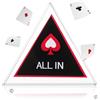 PERSELOSO Poker - Gioco da poker con chip per conteggio per poker, in materiale robusto