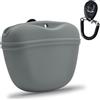 AUDWUD Custodia in Silicone per crocchette per Cani,Contenitore Portatile per l'addestramento Comoda Chiusura con Fibbia Magnetica e Clip in Vita,Senza BPA