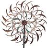 VEWOGARDEN Grandi girandole a vento in metallo per esterni, girevole a 360 gradi, scultura a vento, decorazione artistica per patio, prato e giardino, 167 x 40 cm