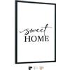edihome, Cornice 40x60, in Legno con Laminato Acrilico, per Diplomi, Certificati, Poster e Foto, Decorazione da Parete, Soggiorno o Ufficio (Nero, 40x60 cm)