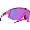 Bliz Occhiali sportivi Fusion Nordic Light, matt black/violet blue