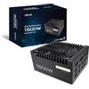 ASUS Pro WS 1600W Platinum, Alimentatore Modulare per PC, 1600W di Potenza, PCIe 5.1, Standard ATX 3.1, 80 PLUS Platinum, Ventola con Doppio Cuscinetto a Sfera, Nero, ASUS-PRO-WS-1600P