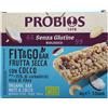 Probios fit&go barretta frutta secca e cocco 3 pezzi da 20 g