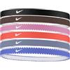 Nike Flex Classic 6PK Fascia per capelli da donna Black/Tattoo/White One Size