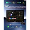 XTRONS AUTORADIO GPS CAR TABLET 10.1" 2 din ANDROID 14 WiFi CARPLAY Xtrons TAD128S ADAS