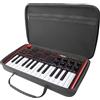 Musiin Custodia rigida in velluto di alta qualità compatibile con AKAI Professional MPK Mini MK3, Hercules DJControl Mix Ultra, tastiera controller MIDI (nera)