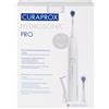 Curaprox Hydrosonic Pro Sonic Spazzolino da denti - Per denti sensibili, impianti e bretelle/Pulizia professionale a casa/Set con tre teste della spazzola/Progettato in Svizzera