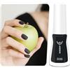 Aieenjor Smalto per unghie nero opaco, 10 ml, ad asciugatura rapida, a lunga durata, per manicure e nail art fai da te