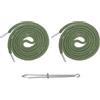M METERXITY 2 Pezzi Lacci per Pantaloni della Tuta (Verde Chiaro), Cordini per Felpe, Lacci di Ricambio con Passafilo Facile per Pantaloncini Giacche Cappotti Cappello