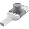 ZWILLING Grattugia multifunzione Z-Cut, Acciaio inox, 4 Inserti intercambiabili con lame diverse, Tecnologia a lame bidirezionali, Vaschetta per raccogliere gli alimenti grattugiati, Grigio
