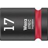 Wera 05004574001 Chiave a Bussola 1/2, Rosso, 17.0 Mm
