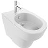 JACOB DELAFON Bidet in ceramica a pavimento carenato a parete Odéon Rive Gauche, Bianco, EBF0002-00