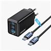 NOHON Caricatore USB-C Rapido Caricabatterie: 65W GaN Alimentatore PD 3.0 con Cavo USB C Ricarica Rapido 140W 1.2M | 3 Porte Compatibile con iPhone 17 16 15 14 13 12 Macbook iPad Samsung Galaxy S
