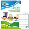 TICO Etichette adesive LP4W - in carta - permanenti - 70 x 37 mm - 24 et-fg - 100 fogli - bianco - Tico (unità vendita 1 pz.)