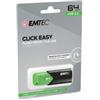 Emtec - Memoria USB B110 USB 3.2 Click&Easy - verde - ECMMD64GB113 - 64 GB (unità vendita 1 pz.)