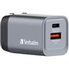 VERBATIM Adattatore da viaggio GNC-35 - 1x USB-C PD 35W, 1x USB-A QC 3.0 35W - Verbatim - 32200 (unità vendita 1 pz.)