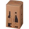 Bong Packaging Scatola Wine Pack - 4 bottiglie - 21,2 x 20,4 x 36,8 cm - cartone doppia onda - avana - Bong Packaging - conf. 10 pezzi (unità vendita 1 pz.)