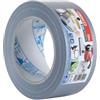 Geko Nastro adesivo telato USA PREMIUM - 5 cm x 50 m - argento - Geko (unità vendita 1 pz.)