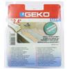Geko Sigillante adesivo SANY - per doccia e lavabi - 4 cm x 2,4 m - PIB - bianco - Geko (unità vendita 1 pz.)