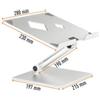 DURABLE Supporto alza notebook Rise - da 10'' a 17'' - Durable (unità vendita 1 pz.)