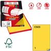 MARKIN Etichette adesive C-503 - in carta - permanenti - 210 x 297 mm - 1 et-fg - 100 fogli - giallo - Markin (unità vendita 1 pz.)