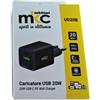 MKC Caricatore USB - 20W - 1 USB-C + 1 USB-A - Nero - MKC Melchioni (unità vendita 1 pz.)