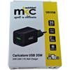 MKC Caricatore USB - 35W - 1 USB-C + 1 USB-A - Nero - MKC Melchioni (unità vendita 1 pz.)
