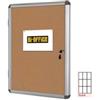 BI-OFFICE Bacheca per interni - fondo in sughero - 9 fogli A4 - verticale - Bi-Office (unità vendita 1 pz.)