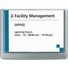 DURABLE Targa per porte-pareti Click Sign - 14,9 x 10,6 cm - Durable (unità vendita 1 pz.)