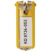 DURABLE Portachiavi Key Clip - giallo - Durable - conf. 6 pezzi (unità vendita 1 pz.)