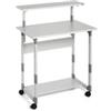 DURABLE Pc Workstation System 80 VH - con ruote - 3 ripiani - 80 x 56,4 x 92-122 cm - grigio - Durable (unità vendita 1 pz.)